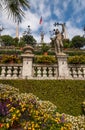 Park on the island of Isola Bella. Italy Royalty Free Stock Photo