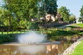 Park in Kuldiga, Latvia Royalty Free Stock Photo