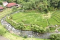 Park by Le Eminence Puncak Hotel in Bogor Royalty Free Stock Photo