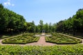 View of beautiful french park