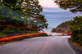 Park Loop road at dusk, in Maine Royalty Free Stock Photo