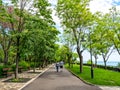 Park with lots of greenery in Burgas, Bulgaria