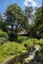 Park at the Mansion in Breclav, Moravia, Czechia Royalty Free Stock Photo