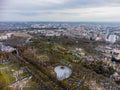 Park of Maxim Gorky, aerial Kharkiv city center