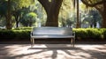 park metal bench