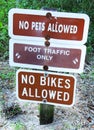 No Pets Allowed No Bikes Allowed Royalty Free Stock Photo