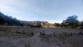 Park in Mexico Sierra de Organos with large rock formations in desert environment in Sombrerete Zacatecas Royalty Free Stock Photo