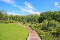 Landscape park in the Mezhyhirya Residence Royalty Free Stock Photo
