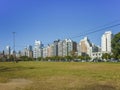 Park and Modern Building in Rosario, Argentina