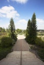Park at monastery of Latroun in Israel Royalty Free Stock Photo