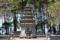 In the park of the monastery of Thien Mu Pagoda, Hue, Vietnam