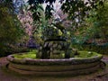 Park of Monsters, Sacred Grove, Garden of Bomarzo. Pegasus and nature Royalty Free Stock Photo