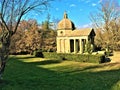 Park of the Monsters, Sacred Grove, Garden of Bomarzo. Temple of Eternity, memorial to Giulia Farnese Royalty Free Stock Photo