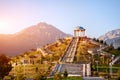 Park in mountains