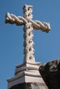 Park of National Palace of Pena (Sintra). Monument of High Cross Royalty Free Stock Photo