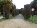 Park near Atomium. Brussels, Belgium Royalty Free Stock Photo