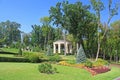 Park near building Honka in former private residence of ex-president Yanukovich