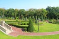 Park near building Honka in former private residence of ex-president Yanukovich