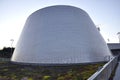 Montreal, 27th June: Park Olympic with Rio Tinto Alcan Planetarium from Montreal in Quebec Province of Canada Royalty Free Stock Photo