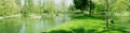 Park panorama Royalty Free Stock Photo