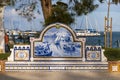 Park Pescador Olhanense  on Olhao city Royalty Free Stock Photo