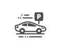Car parking icon. Park place sign. Hotel service. Vector Royalty Free Stock Photo