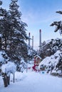 Park playground in Aziziye park in Erzurum, Turkey