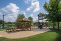 park with playground and picnic area, perfect for family outings Royalty Free Stock Photo