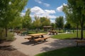 park with playground and picnic area, perfect for family outings Royalty Free Stock Photo