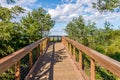 Access to Public beach in Duluth, Minnesota. Royalty Free Stock Photo