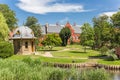 Park and pond in front of the art museum in Ribe Royalty Free Stock Photo