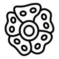 Park rafflesia icon outline vector. Flower plant