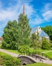 Park of Rakvere town. Estonia Royalty Free Stock Photo