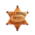 Park Ranger Badge Royalty Free Stock Photo