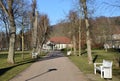 Park in the Resort Bad berka, Thuringia Royalty Free Stock Photo