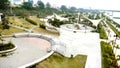 The park of river front elevation of Gomti in lucknow Royalty Free Stock Photo