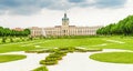 Park and royal garden of Charlottenburg palace in Berlin, Germany Royalty Free Stock Photo