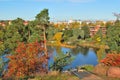 Park Sapokka in Kotka, Finland Royalty Free Stock Photo