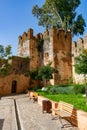 Park Scene at Jardin Alcazaba Outside the Kasbah of Chefchaouen Morocco Royalty Free Stock Photo