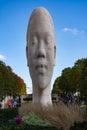 Park Sculpture in Chicagos millennium park Royalty Free Stock Photo
