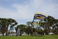 Park at the Seaport Village at the Pacific Ocean, San Diego, California Royalty Free Stock Photo