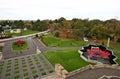 Park of Shrine of Remembrance commemorating veterans in wars in Melbourne, Victoria, Australia