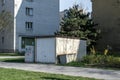 park side oasis reveling in the afternoon beauty of a car garage