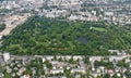 Park Skaryszewski in Warsaw, aerial view