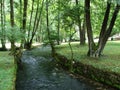 Park and source of Bosna River Royalty Free Stock Photo
