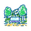 park spring icon doodle illustration Royalty Free Stock Photo