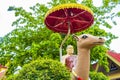 Park Statues at Wat Phra Yai temple Koh Samui Thailand Royalty Free Stock Photo