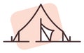 Park tent , icon