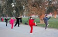 The park to exercise Chinese elderly