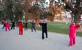 The park to exercise Chinese elderly